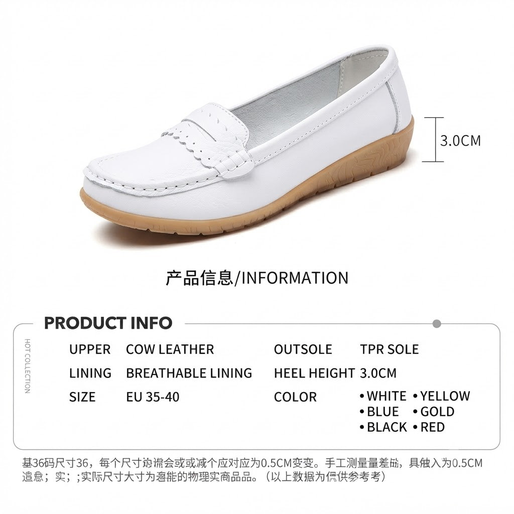 🔥60% OFF🔥 Women's Comfortable Orthopedic Loafers – Elegant Leather Slip-Ons