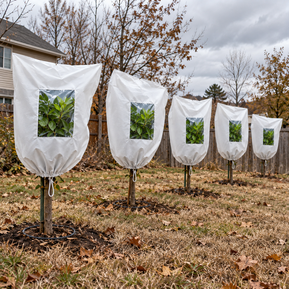 🌱Garden Frost Protection Cover ❄️– Reusable Cover for Pots, Shrubs & Young Trees