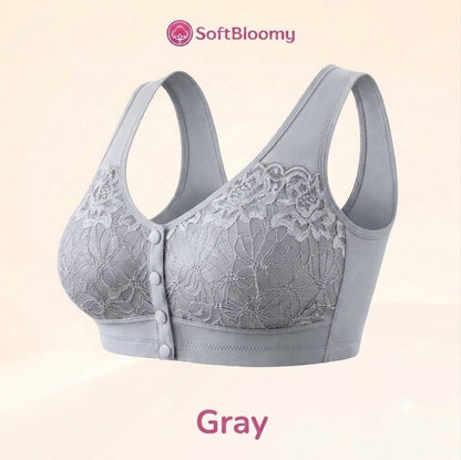 Soft Bloomy - LETZTER TAG 70% RABATT | Einfacher Vorderverschluss Baumwoll-Komfort-Shaping-BH für Senioren
