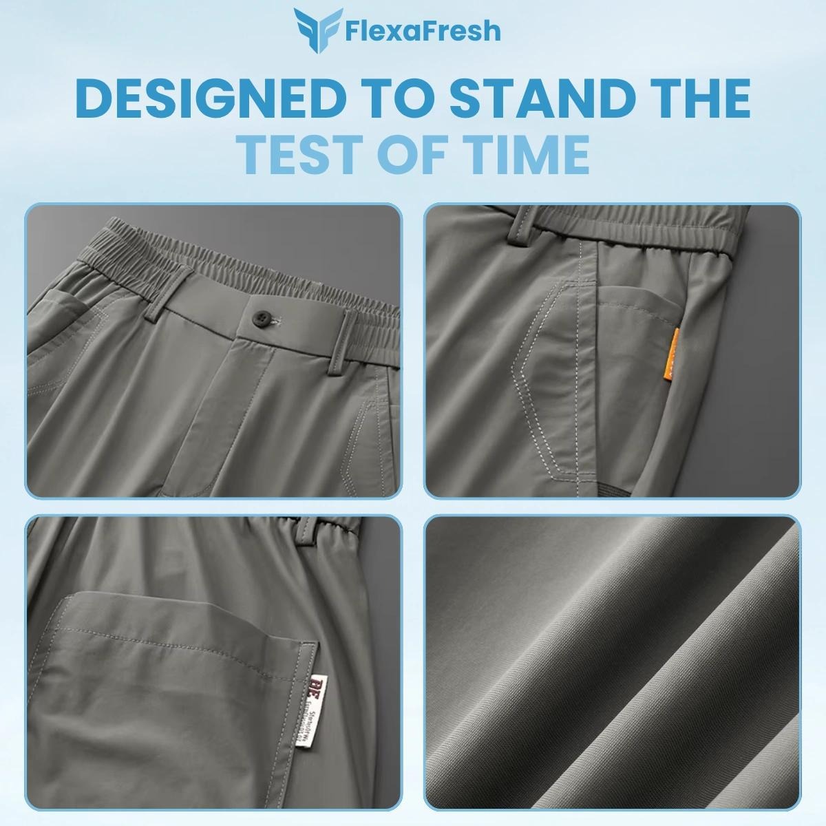 FlexaFresh – Unisex-Ultra-Stretch-Eisseiden-Komfort-Freizeithose