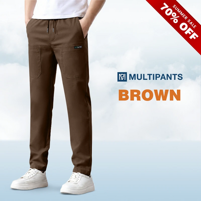 MultiPants – 70 % RABATT – Hochelastische, strapazierfähige Cargohose mit mehreren Taschen
