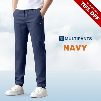 MultiPants – 70 % RABATT – Hochelastische, strapazierfähige Cargohose mit mehreren Taschen