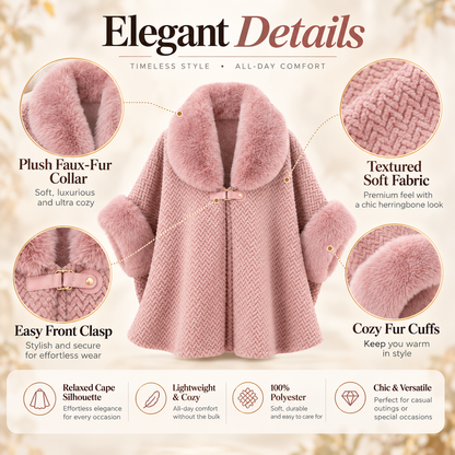 🔥Last Day Sale 55%🔥 2026 Winter Fur Collar Warm Cardigan Coat – Plus Size