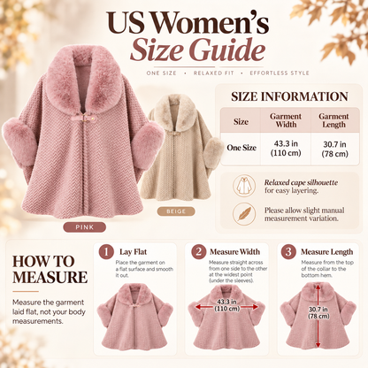 🔥Last Day Sale 55%🔥 2026 Winter Fur Collar Warm Cardigan Coat – Plus Size