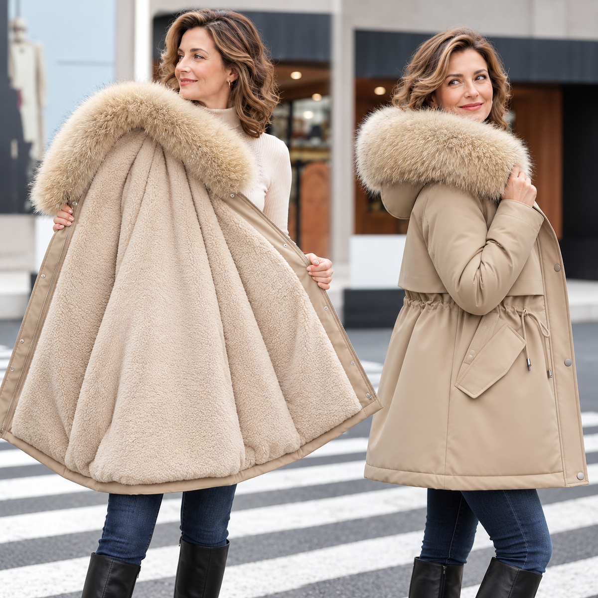 🔥Last Day Sale 55%🔥 2026 Women’s Winter Hooded Padded Parka Coat