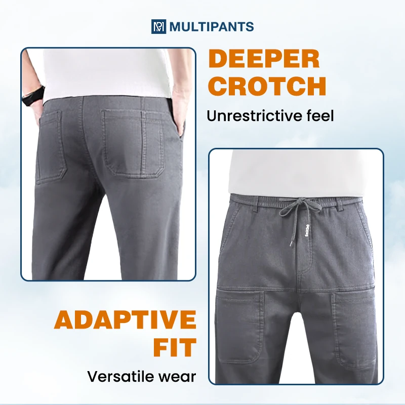 MultiPants – 70 % RABATT – Hochelastische, strapazierfähige Cargohose mit mehreren Taschen