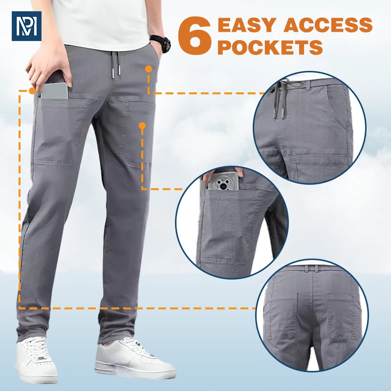 MultiPants – 70 % RABATT – Hochelastische, strapazierfähige Cargohose mit mehreren Taschen