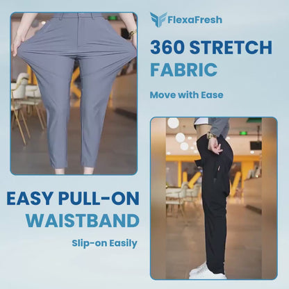 FlexaFresh – Unisex-Ultra-Stretch-Eisseiden-Komfort-Freizeithose