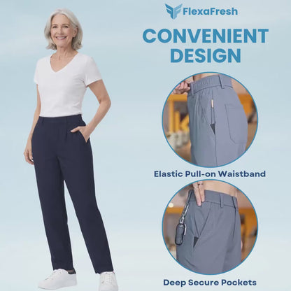 FlexaFresh – Unisex-Ultra-Stretch-Eisseiden-Komfort-Freizeithose