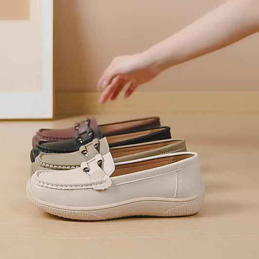 🔥60% OFF🔥 Women's Orthopedic Loafers – Comfortable Leather Slip-On Shoes