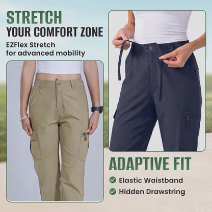 EltaFlex - Women's Lightweight Stretch Everyday Cargo Pants