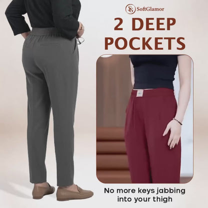 SoftGlamor - LETZTER TAG SALE 70% RABATT - Damen Ultraweiche perfekt fallende Schlupfhose