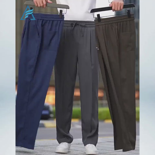 AirFlexion – LETZTER TAG 70 % RABATT – Stretch-Freizeithose mit lockerem Schnitt