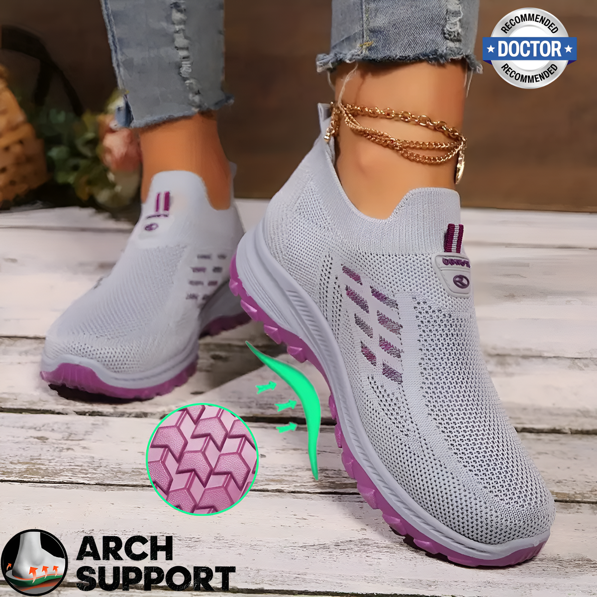 🔥Best Seller-Last Day Sale 60% OFF🔥Ultra-Comfortable Soft-Sole Slip-On Walking Shoes for Women