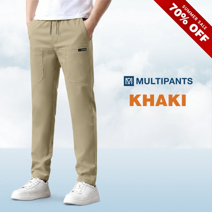 MultiPants – 70 % RABATT – Hochelastische, strapazierfähige Cargohose mit mehreren Taschen
