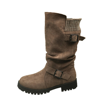 🔥 Last Day: 60% Off! ⏰👢 Women’s Mid-Calf Slouch Boots 🎁