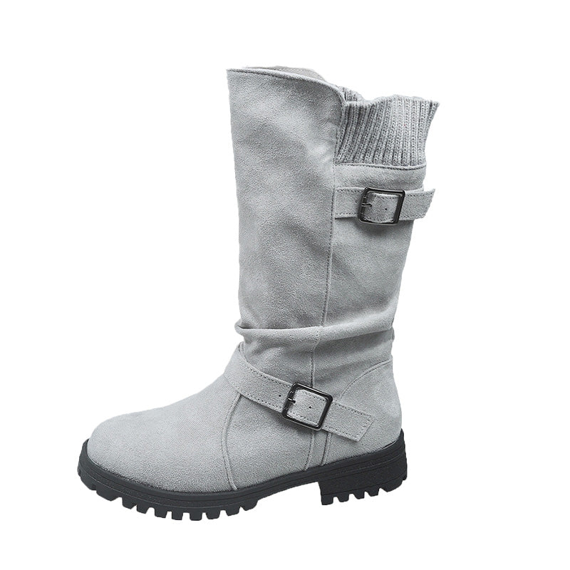 🔥 Last Day: 60% Off! ⏰👢 Women’s Mid-Calf Slouch Boots 🎁