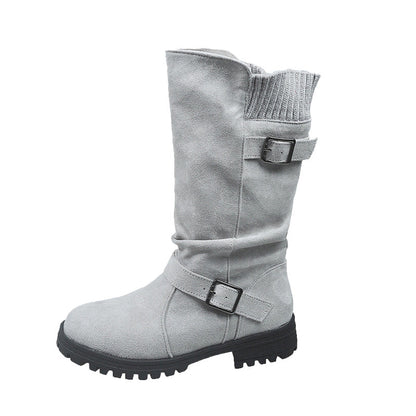 🔥 Last Day: 60% Off! ⏰👢 Women’s Mid-Calf Slouch Boots 🎁