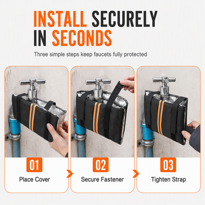 ❄️ Outdoor Faucet Freeze Protection Cover – 3-Layer Insulated Design