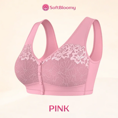 Soft Bloomy - LETZTER TAG 70% RABATT | Einfacher Vorderverschluss Baumwoll-Komfort-Shaping-BH für Senioren