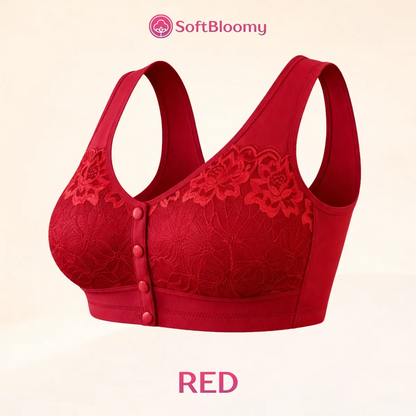 Soft Bloomy - LETZTER TAG 70% RABATT | Einfacher Vorderverschluss Baumwoll-Komfort-Shaping-BH für Senioren