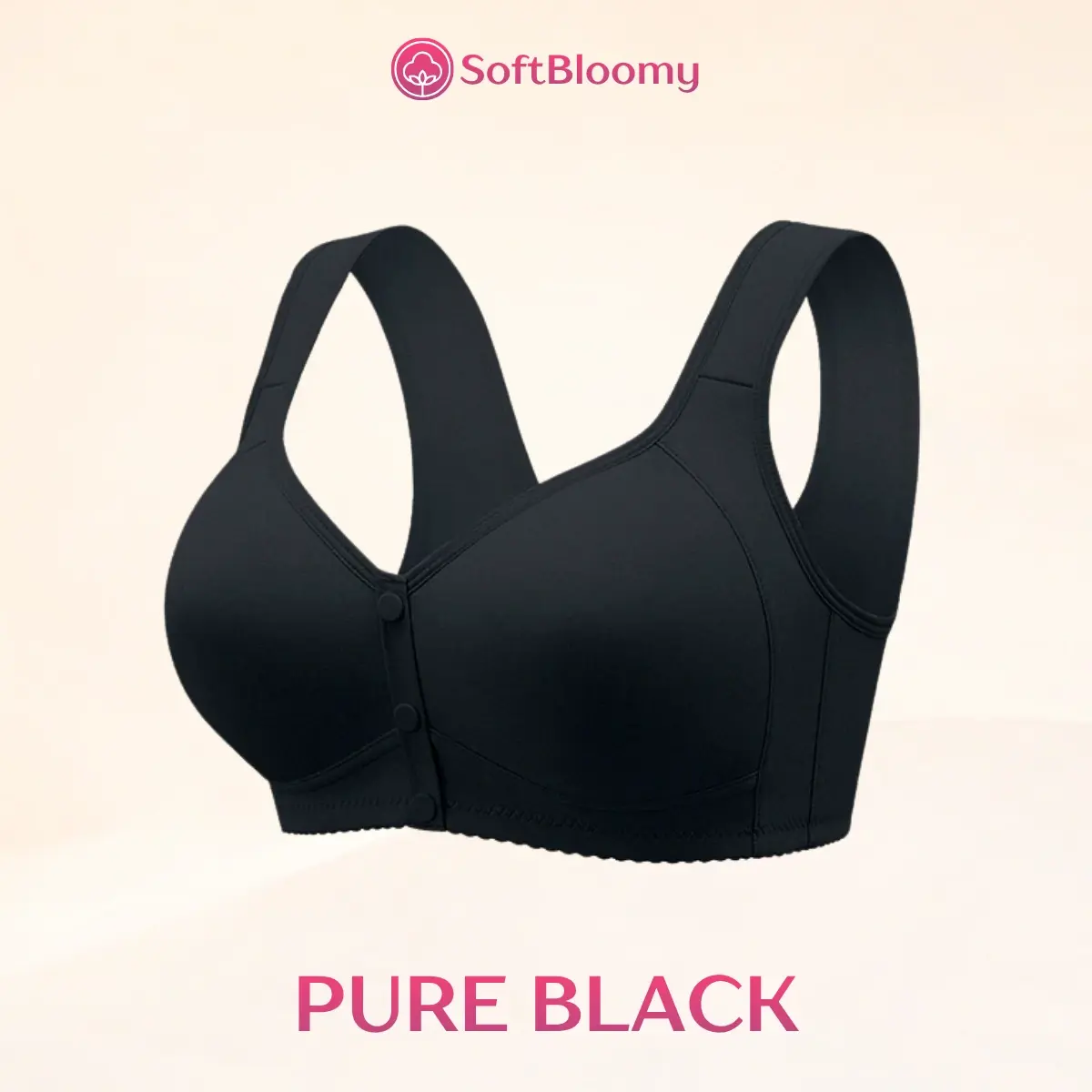 Soft Bloomy - LETZTER TAG 70% RABATT | Einfacher Vorderverschluss Baumwoll-Komfort-Shaping-BH für Senioren