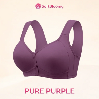 Soft Bloomy - LETZTER TAG 70% RABATT | Einfacher Vorderverschluss Baumwoll-Komfort-Shaping-BH für Senioren