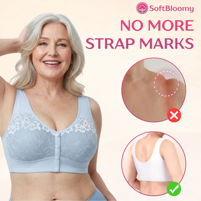Soft Bloomy - LETZTER TAG 70% RABATT | Einfacher Vorderverschluss Baumwoll-Komfort-Shaping-BH für Senioren