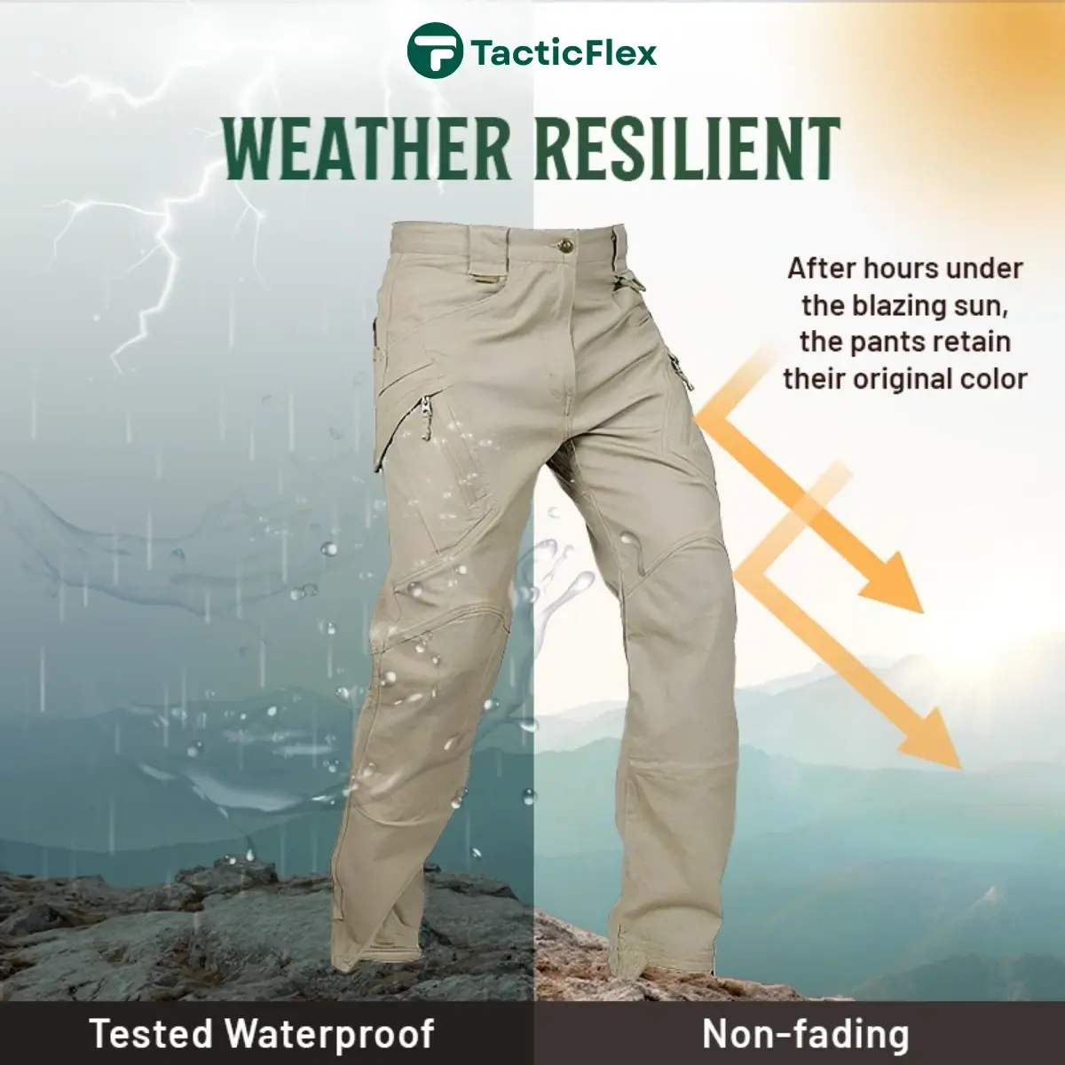 TacticFlex - LETZTER TAG 70% RABATT - Taktische wasserdichte Hosen