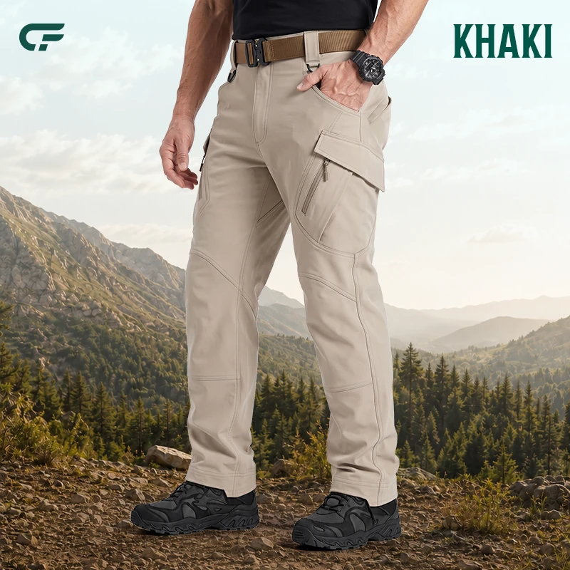 FlexCamo – Herren-Taktikhose, wasserdicht, 9 Taschen, Straight Fit