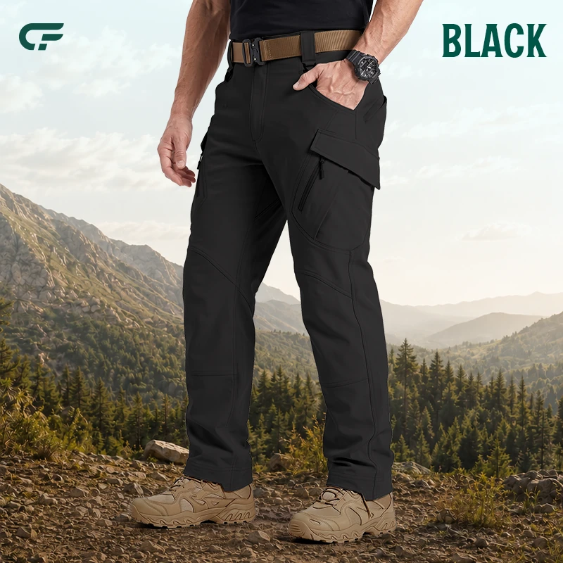 FlexCamo – Herren-Taktikhose, wasserdicht, 9 Taschen, Straight Fit