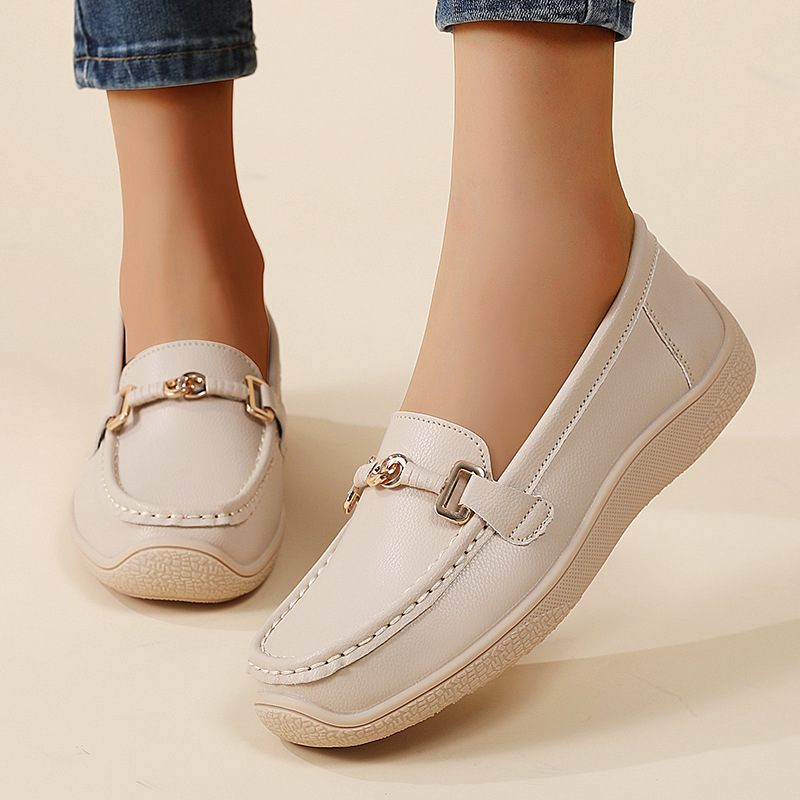 🔥60% OFF Today🔥 Women's Orthopedic Leather Slip-On Loafers – All-Day Comfort