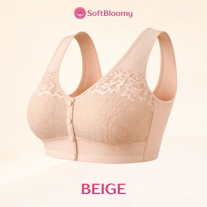 Soft Bloomy - LETZTER TAG 70% RABATT | Einfacher Vorderverschluss Baumwoll-Komfort-Shaping-BH für Senioren