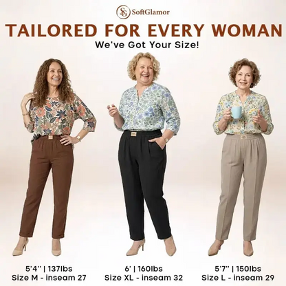 SoftGlamor - LETZTER TAG SALE 70% RABATT - Damen Ultraweiche perfekt fallende Schlupfhose