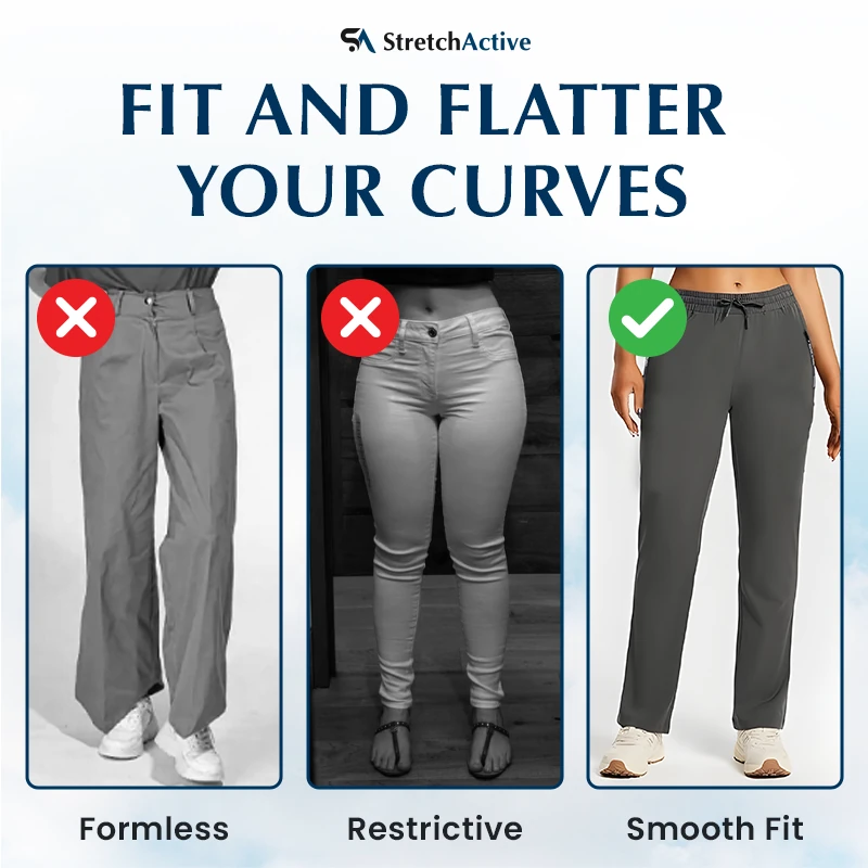 StretchActive – Ultraweiche, lässige Stretchhose für Damen mit perfektem Fall