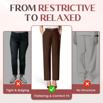 SoftyGrace - High Rise Silky Soft Pull-on Comfort Pants