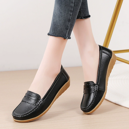 🔥60% OFF🔥 Women's Comfortable Orthopedic Loafers – Elegant Leather Slip-Ons