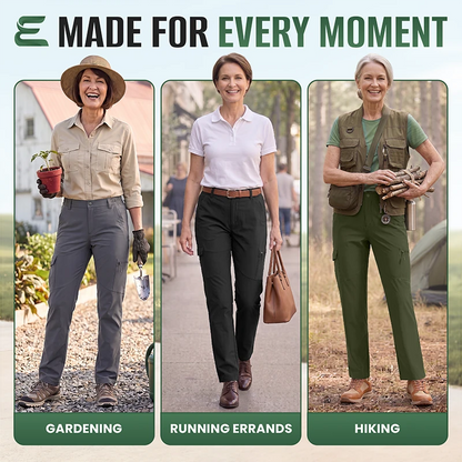 EltaFlex - Women's Lightweight Stretch Everyday Cargo Pants