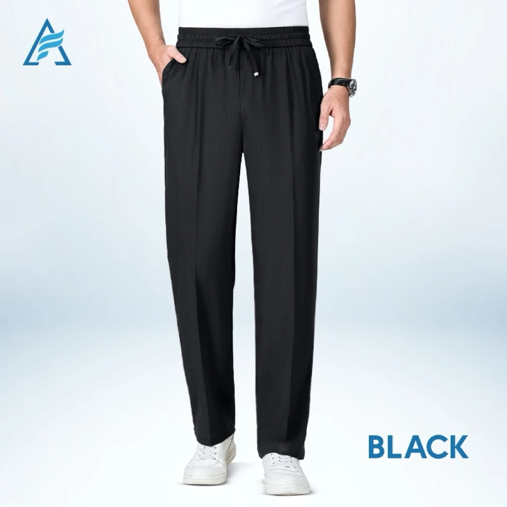 AirFlexion – LETZTER TAG 70 % RABATT – Stretch-Freizeithose mit lockerem Schnitt