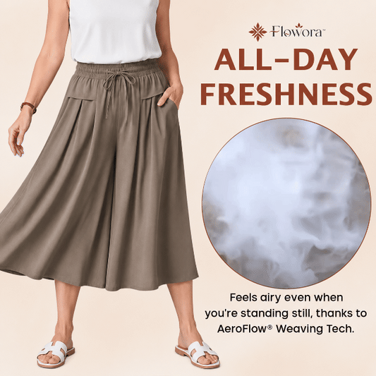 Flowora™ – Entspannte, weite Cropped-Culottes